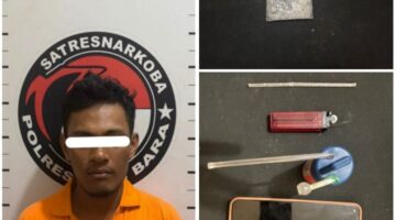 Polres Batu Bara Amankan Pemuda Deli Serdang di Lima Puluh, Kedapatan Simpan Shabu
