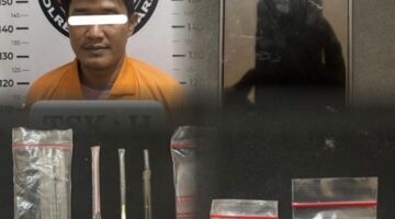 Polres Batu Bara Grebek Wiraswastawan di Simpang Gambus, Sita Paket Shabu dan Alat Hisap